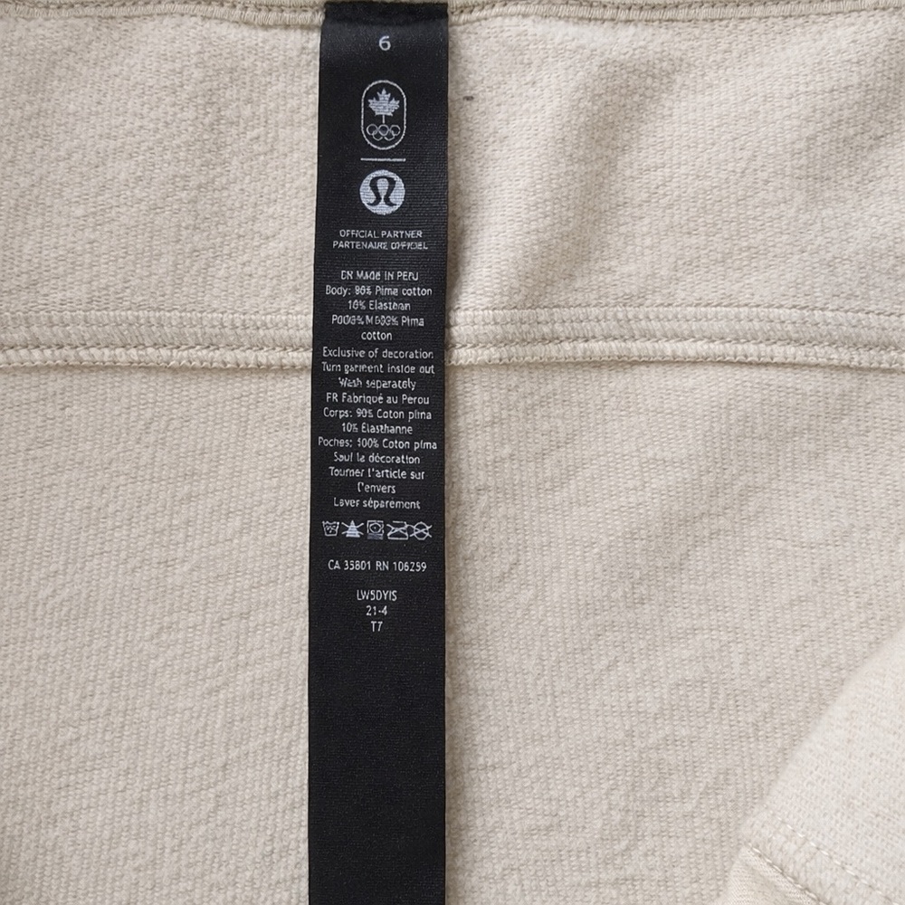 Lululemon Team Canada Grey/topy Pants Metamorphosis COC Logo High Rise Size 6 - Picture 7 of 7